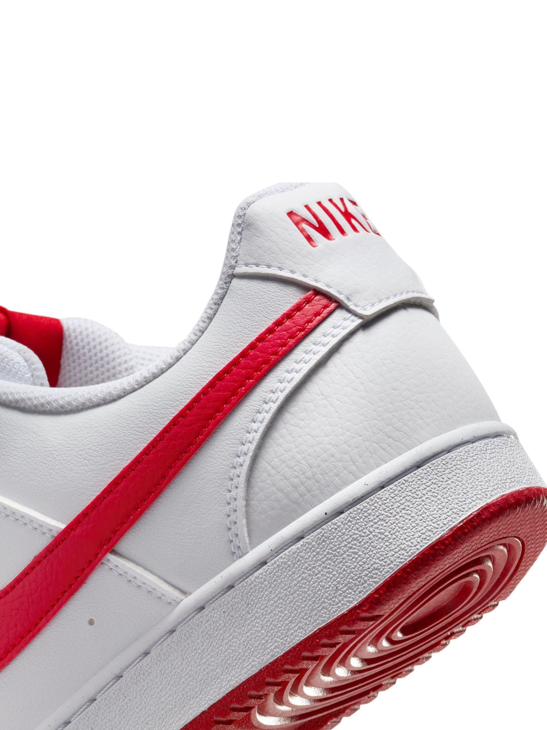 Buy Nike Red White Court Vision Low Trainers from Next Luxembourg