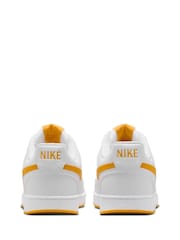 Nike Yellow/White Court Vision Low Trainers - Image 5 of 8