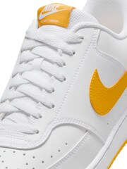 Nike Yellow/White Court Vision Low Trainers - Image 7 of 8