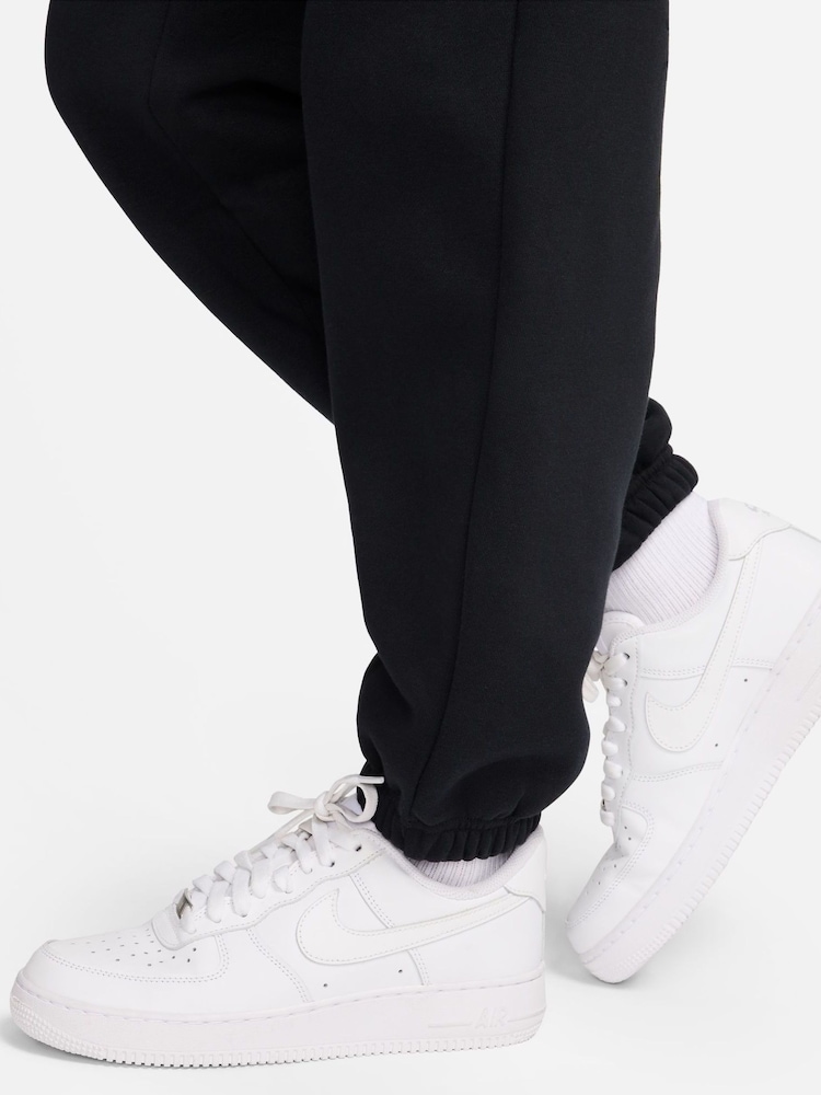 Noir - Jogging oversize en polaire Phoenix taille haute Nike - Image 6 of 8