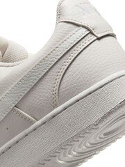 Nike White/White Court Vision Low Trainers - Image 10 of 11