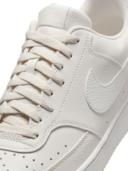 Nike White/White Court Vision Low Trainers - Image 11 of 11