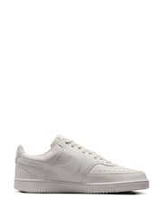 Nike White/White Court Vision Low Trainers - Image 3 of 11