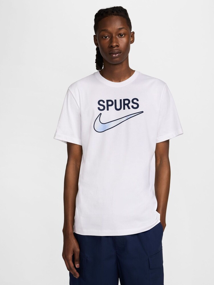 Nike White Tottenham Hotspur FC Swoosh T-Shirt - Image 1 of 5