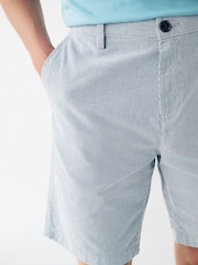 Navy/Light Blue Stripe Slim Fit Stretch Chino Shorts 2 Pack - Image 5 of 11