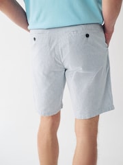 Navy/Light Blue Stripe Slim Fit Stretch Chino Shorts 2 Pack - Image 6 of 11