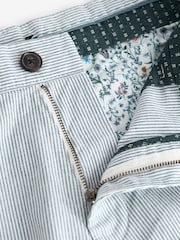Navy/Light Blue Stripe Slim Fit Stretch Chino Shorts 2 Pack - Image 9 of 11