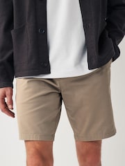 Dark Stone Slim Fit Stretch Chinos Shorts - Image 1 of 8