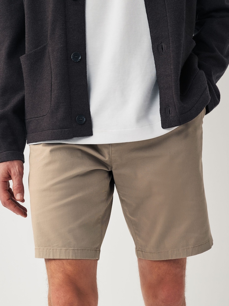 Dark Stone Slim Fit Stretch Chinos Shorts - Image 1 of 8