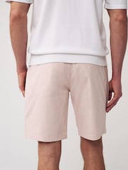 Light Pink Slim Fit Stretch Chinos Shorts - Image 3 of 8