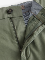 Sage Green Loose Fit Stretch Chinos Shorts - Image 6 of 8