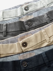 Multi Slim Fit Stretch Chino Shorts 4 Pack - Image 12 of 15