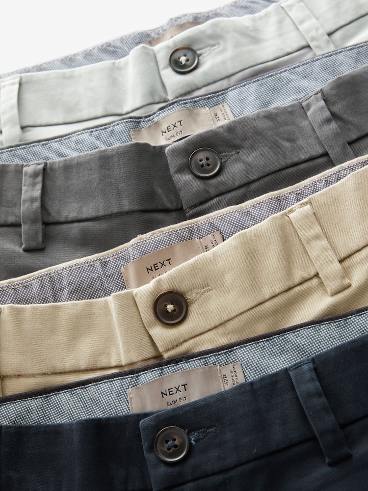 Multi - Slim Fit (Slim Fit) - Lot de 4 shorts chino stretch - Image 12 of 15