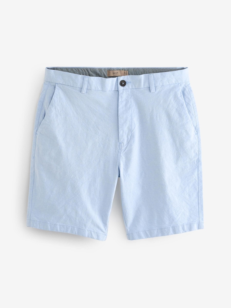 Light Blue Oxford - Elastyczne szorty typu chino - Image 7 of 10