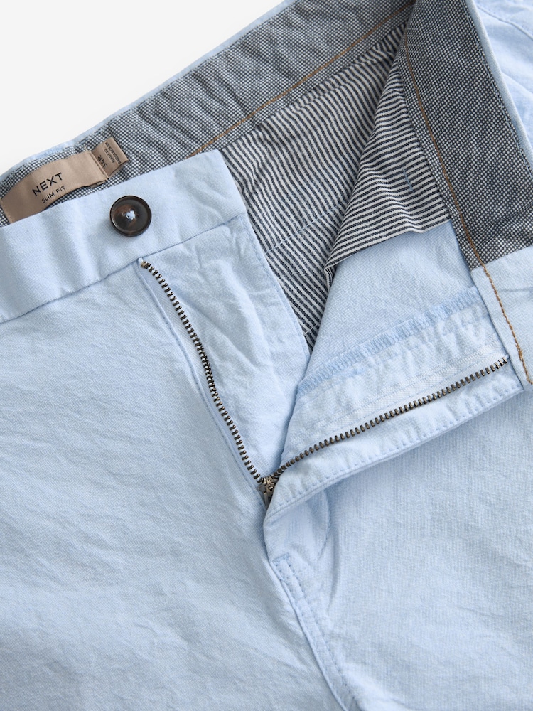 Light Blue Oxford - Elastyczne szorty typu chino - Image 9 of 10