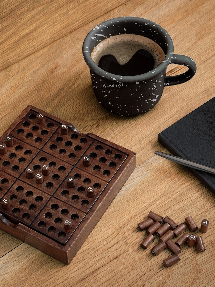 Luckies Iron & Glory Wooden Sudoku Puzzle Game - Image 1 of 3
