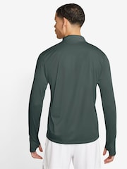 Nike Dark Green Dri-FIT Pacer Quarter Zip Running Top - Image 2 of 7