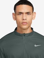 Nike Dark Green Dri-FIT Pacer Quarter Zip Running Top - Image 3 of 7