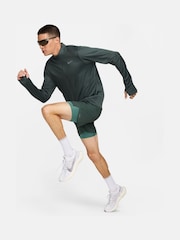 Nike Dark Green Dri-FIT Pacer Quarter Zip Running Top - Image 5 of 7