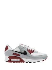 Nike White/Black Air Max 90 Trainers - Image 1 of 13