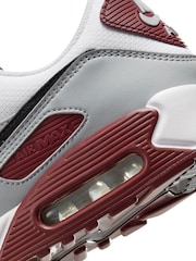 Nike White/Black Air Max 90 Trainers - Image 13 of 13