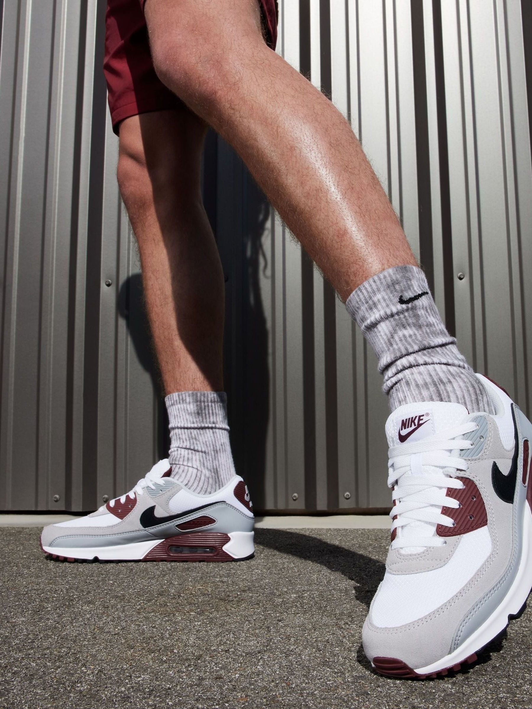 Buy Nike White Black Air Max 90 Trainers from Next Germany