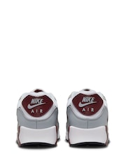 Nike White/Black Air Max 90 Trainers - Image 6 of 13