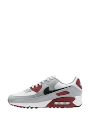 Nike White/Black Air Max 90 Trainers - Image 8 of 13