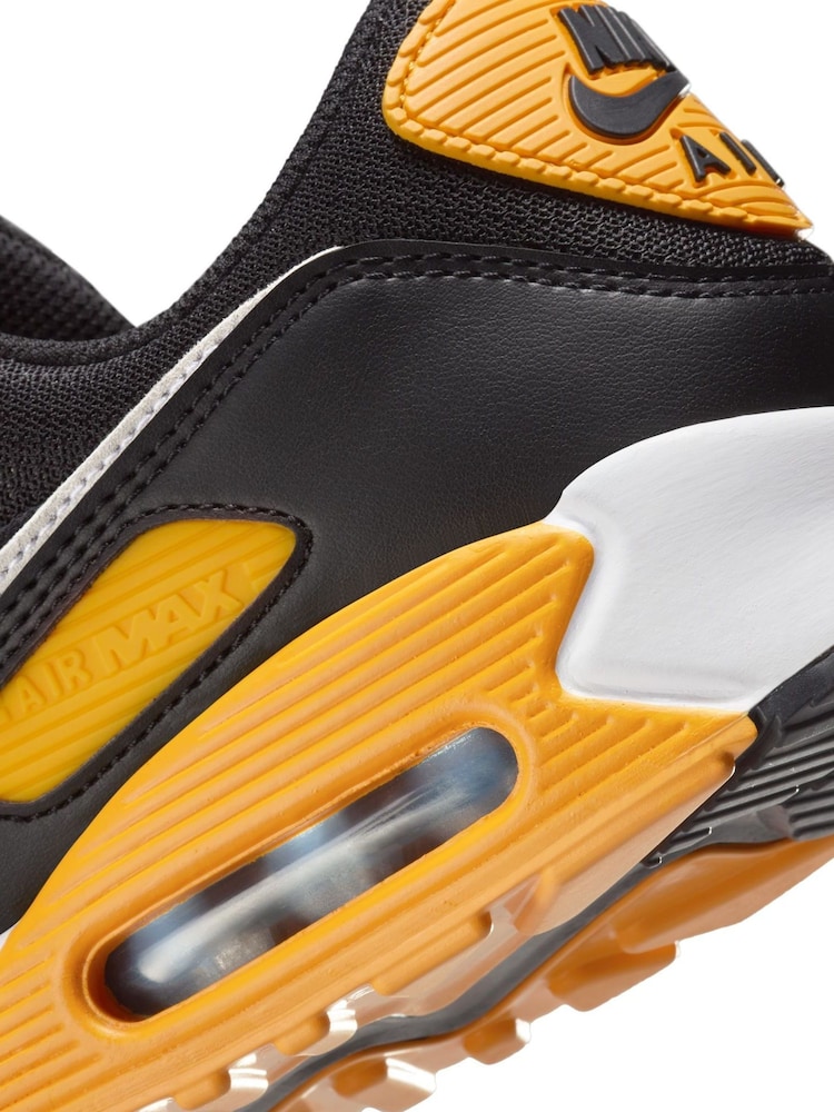 Jaune/noir - Nike Air Max 90 Trainers - Image 11 of 13