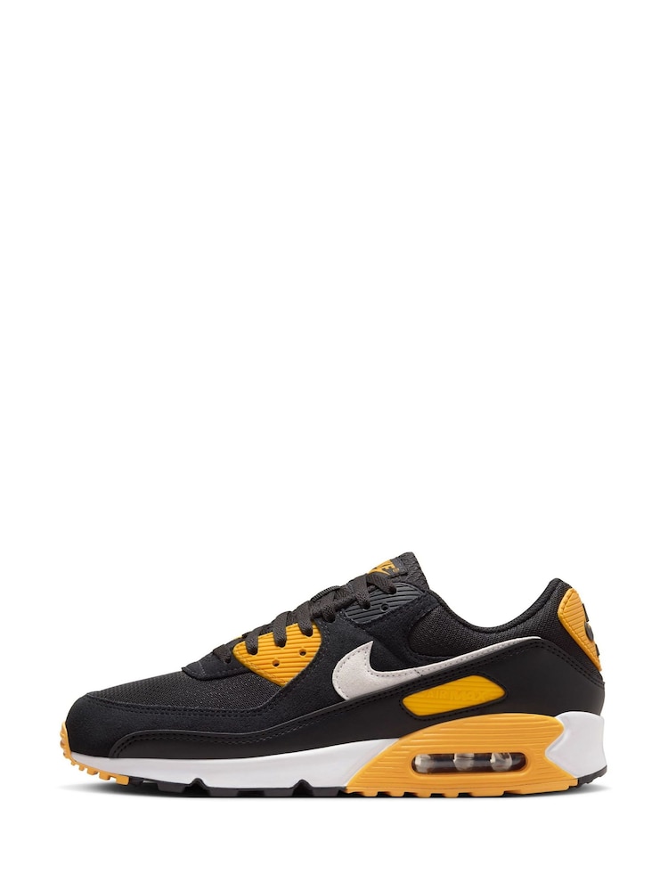 Jaune/noir - Nike Air Max 90 Trainers - Image 3 of 13