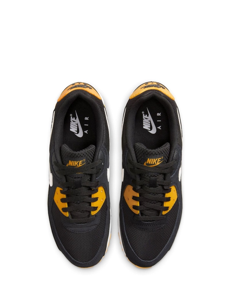 Jaune/noir - Nike Air Max 90 Trainers - Image 7 of 13