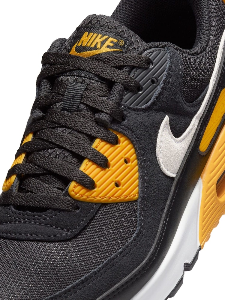 Jaune/noir - Nike Air Max 90 Trainers - Image 10 of 13