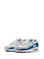 Grau, Blau - Nike Air Max 90 Sneaker - Bild 6 von 11
