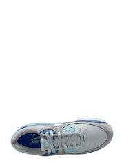 Nike Grey/Blue Air Max 90 Trainers - Image 5 of 9