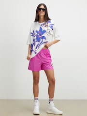 River Island White PONY Floral Sports T-Shirt - Image 1 of 4