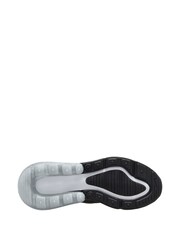 Nike White/Black Silver Youth Air Max 270 Trainers - Image 6 of 9