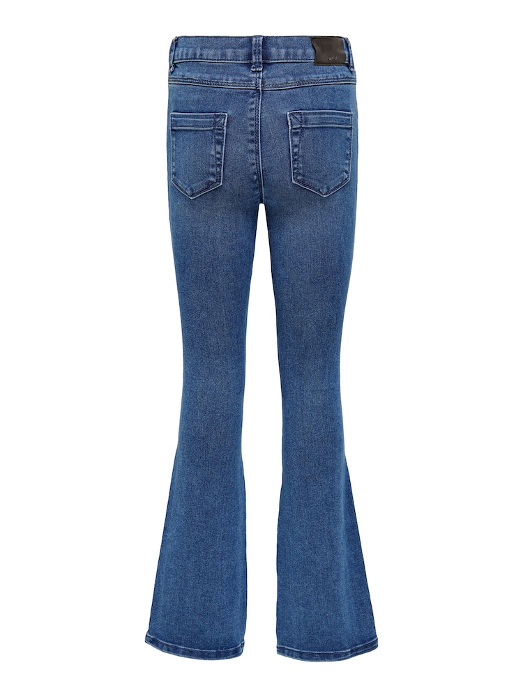 ONLY KIDS Flare Leg Jeans With Adjustable Waist - Image 4 of 5
