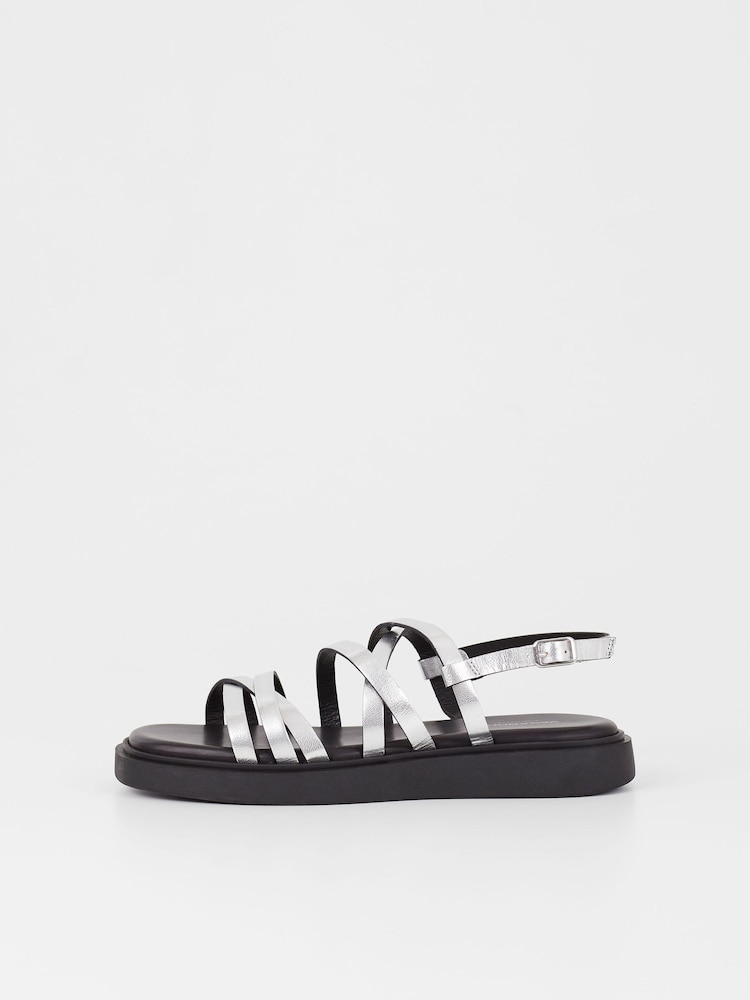 Vagabond Shoemakers Silver Connie Sandals - Image 1 of 3