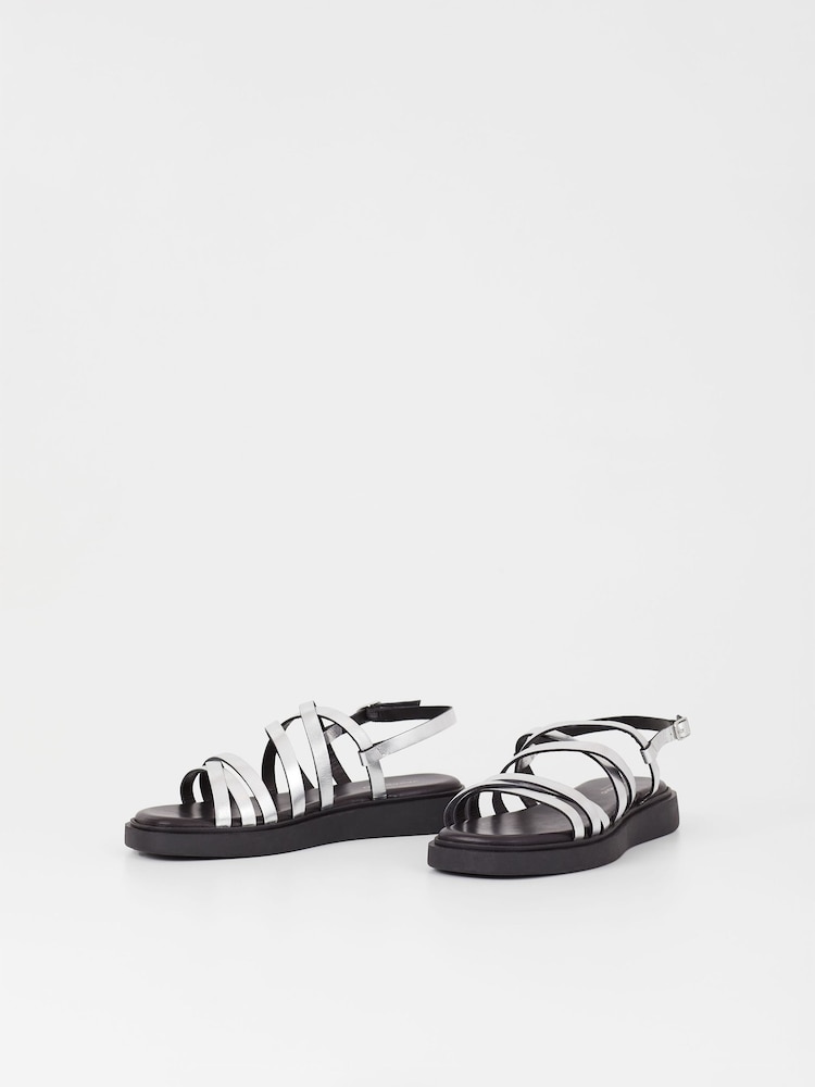 Vagabond Shoemakers Silver Connie Sandals - Image 2 of 3