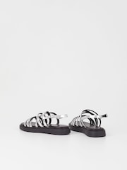 Vagabond Shoemakers Silver Connie Sandals - Image 3 of 3