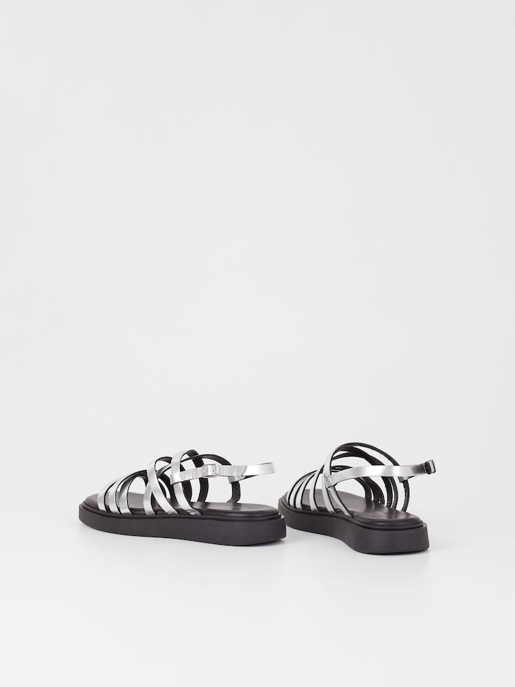 Vagabond Shoemakers Silver Connie Sandals - Image 3 of 3