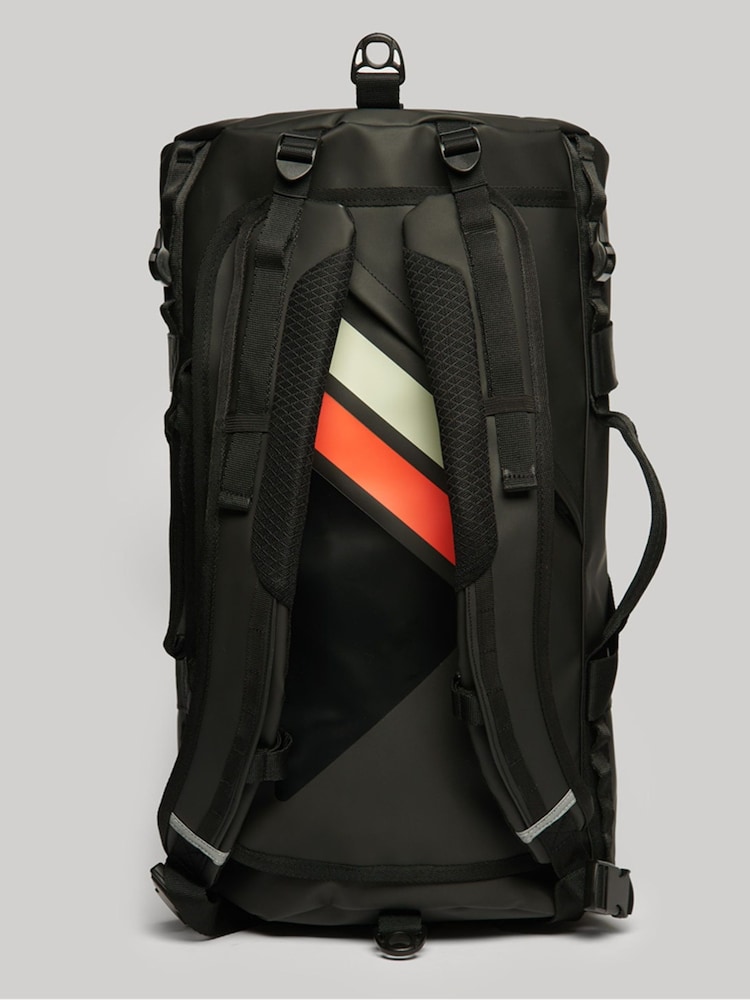 Superdry Black Tarp Barrel Bag - Image 5 of 6