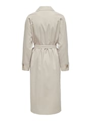 JDY Grey Long Trench Coat - Image 5 of 5
