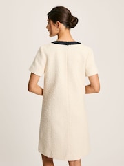 Joules Celeste Cream Mini Boucle Dress - Image 2 of 6