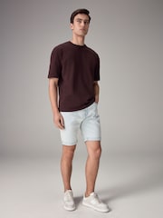 Bleach Stretch Denim Shorts - Image 2 of 10