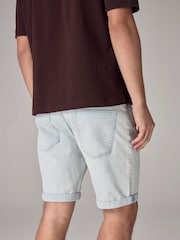 Bleach Stretch Denim Shorts - Image 3 of 10