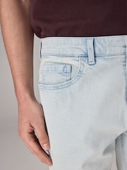 Bleach Stretch Denim Shorts - Image 4 of 10