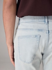 Bleach Stretch Denim Shorts - Image 5 of 10