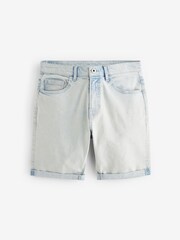 Bleach Stretch Denim Shorts - Image 6 of 10