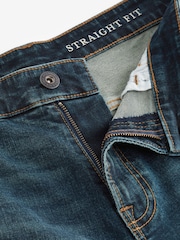 Dark Blue Stretch Denim Shorts - Image 8 of 9